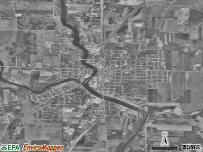 Jefferson satellite photo by USGS