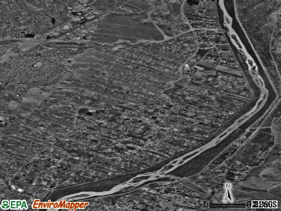 Corrales satellite photo by USGS