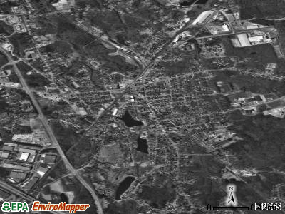Mansfield Center satellite photo by USGS