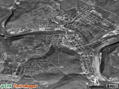 Franklin satellite photo by USGS