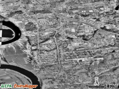 Glastonbury Center satellite photo by USGS