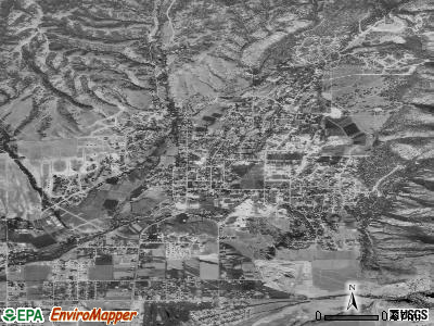 Alpine satellite photo by USGS