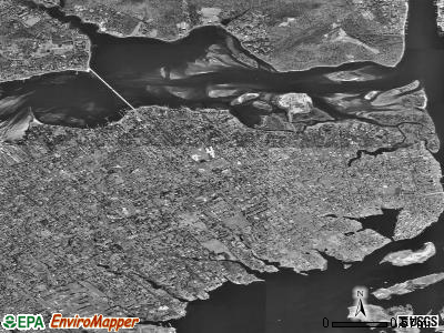 Rumson satellite photo by USGS
