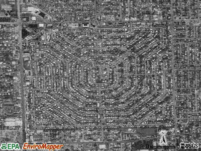 Melrose Park satellite photo by USGS