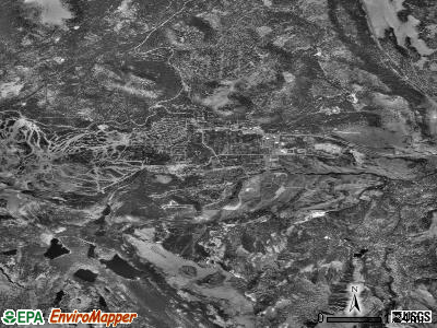 Mammoth Lakes satellite photo by USGS