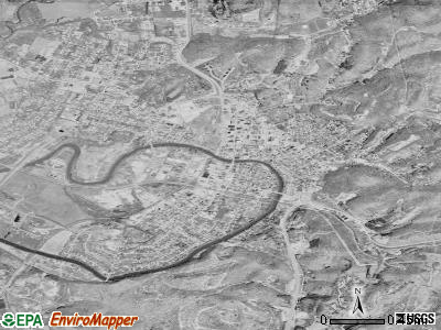 Elkins satellite photo by USGS
