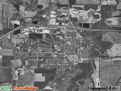 Vandalia satellite photo by USGS