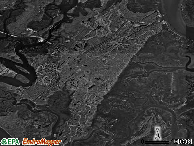 Skidaway Island satellite photo by USGS
