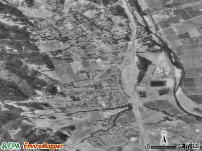 Cloverdale satellite photo by USGS