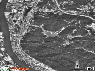 Nitro satellite photo by USGS