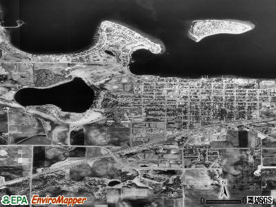 Waconia satellite photo by USGS