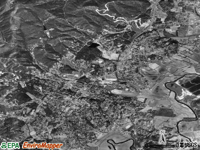 Brevard satellite photo by USGS