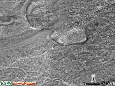 Harriman satellite photo by USGS