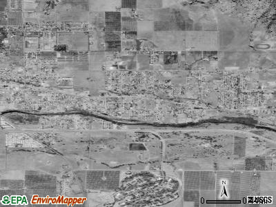 East Porterville satellite photo by USGS