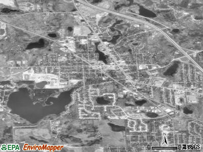 Brighton satellite photo by USGS