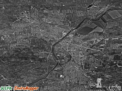 Hamilton satellite photo by USGS