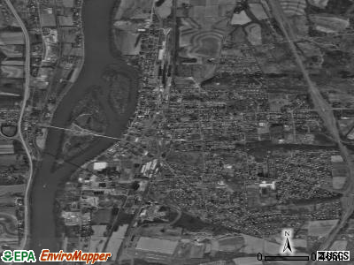 Milton satellite photo by USGS