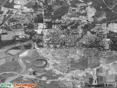 Columbia satellite photo by USGS