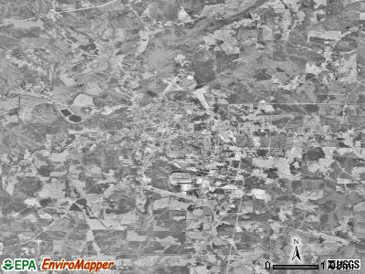 Roanoke satellite photo by USGS
