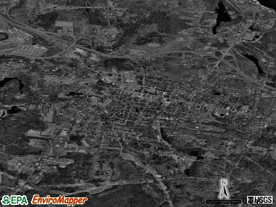 Monticello satellite photo by USGS