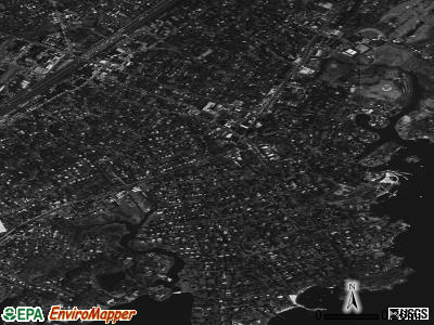 Larchmont satellite photo by USGS