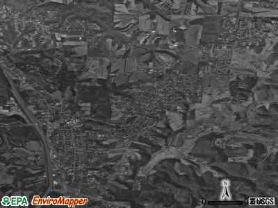 Wheelersburg satellite photo by USGS