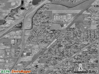 Derby satellite photo by USGS