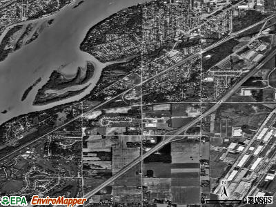 Rossford satellite photo by USGS