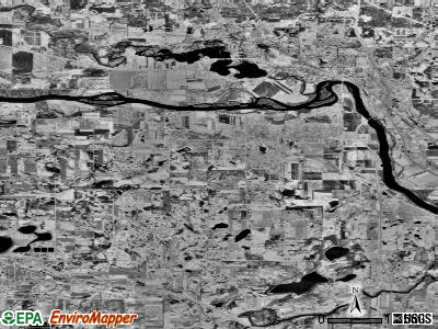 Otsego satellite photo by USGS