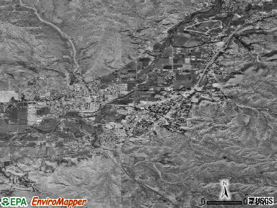 Aztec satellite photo by USGS