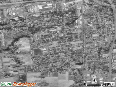 Roseland satellite photo by USGS