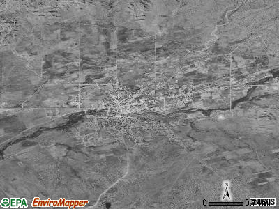 Zuni Pueblo satellite photo by USGS