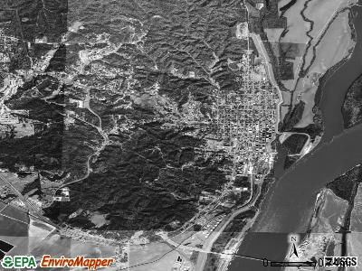 Helena satellite photo by USGS