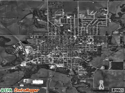 Seward satellite photo by USGS