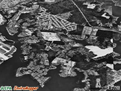 Bowleys Quarters satellite photo by USGS