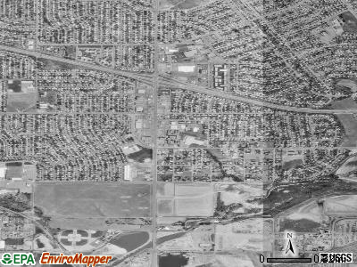 Twin Lakes satellite photo by USGS