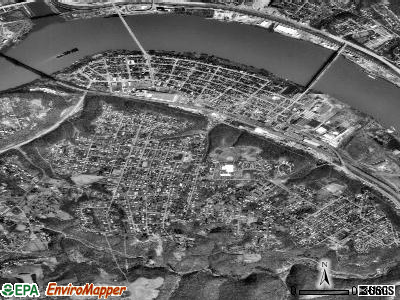 Monaca satellite photo by USGS