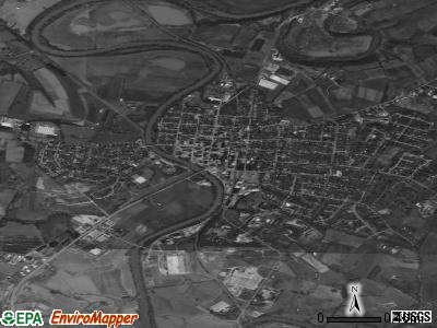 Cynthiana satellite photo by USGS