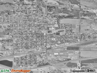 Laurel satellite photo by USGS