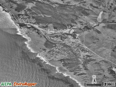 Cambria satellite photo by USGS