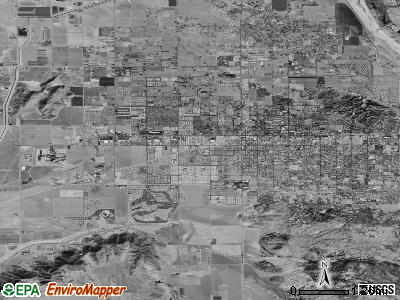 Hemet satellite photo by USGS