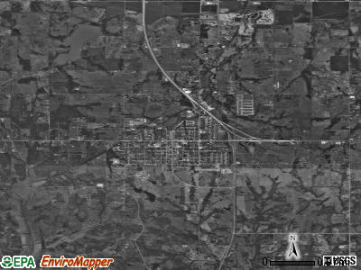 Tecumseh satellite photo by USGS