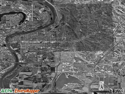 Council Bluffs satellite photo by USGS