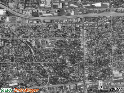 East Pasadena satellite photo by USGS