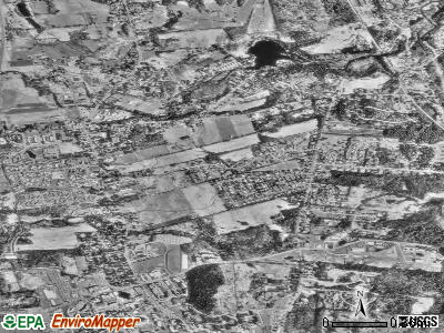 North Amherst satellite photo by USGS