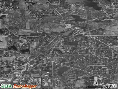 Hawthorn Woods satellite photo by USGS