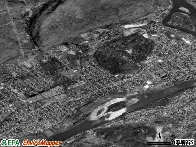 Exeter satellite photo by USGS