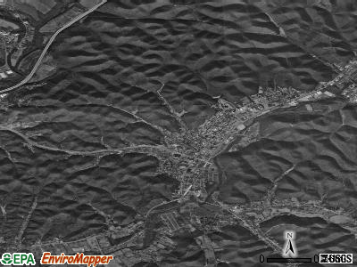 Morehead satellite photo by USGS