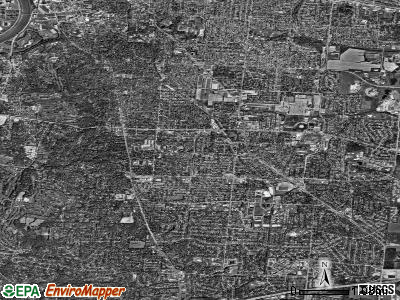 Kettering satellite photo by USGS