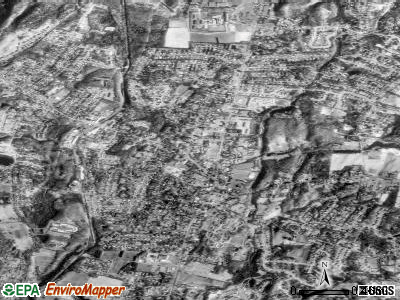 Cheshire Village satellite photo by USGS